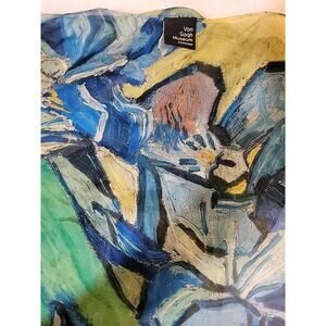 Van Gogh Museum Amsterdam 100% Silk Irises Shawl Scarf 30"×53" #01